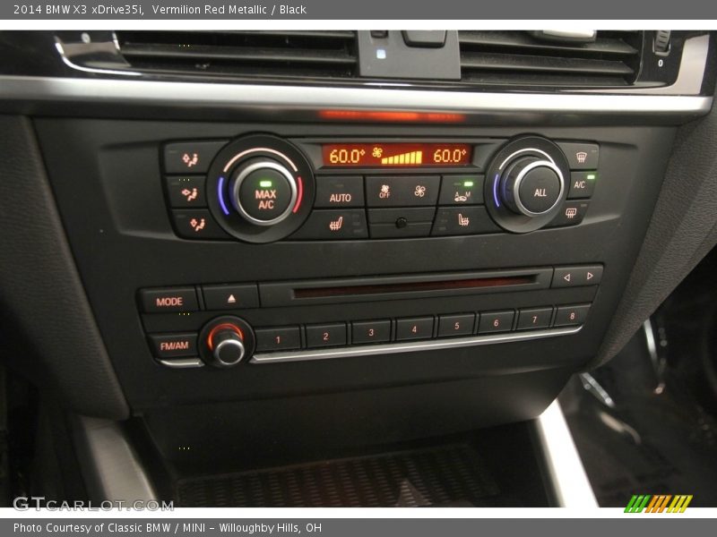 Vermilion Red Metallic / Black 2014 BMW X3 xDrive35i