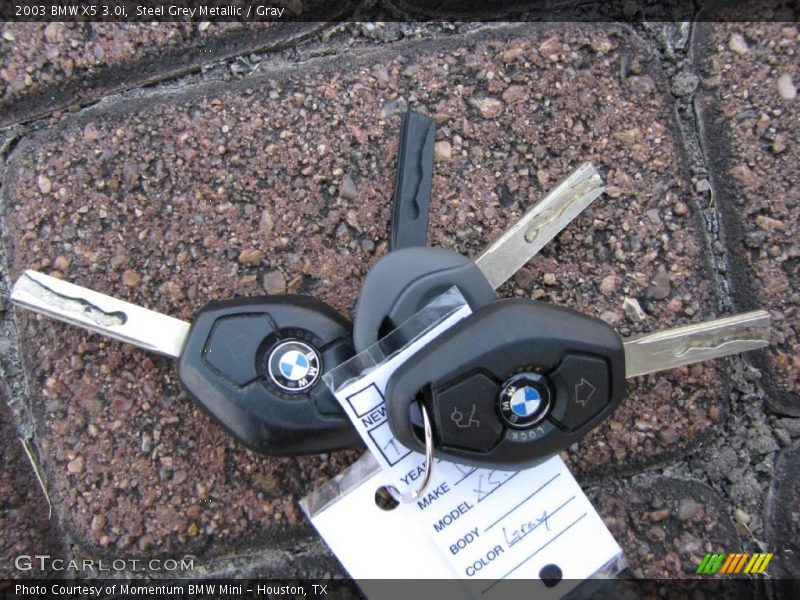 Steel Grey Metallic / Gray 2003 BMW X5 3.0i