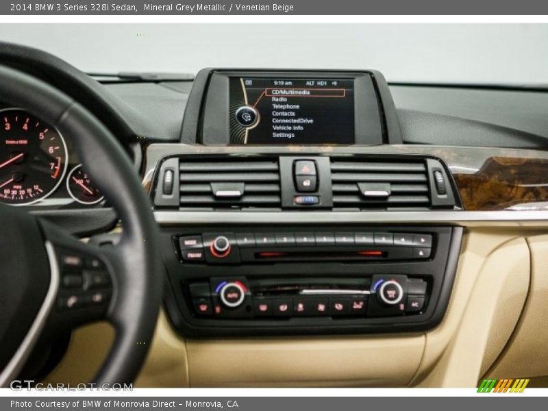 Mineral Grey Metallic / Venetian Beige 2014 BMW 3 Series 328i Sedan