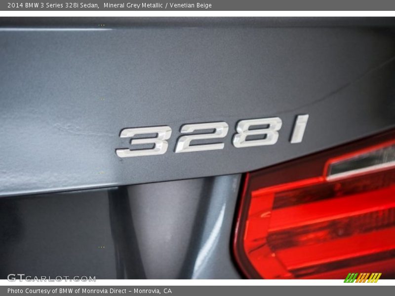 Mineral Grey Metallic / Venetian Beige 2014 BMW 3 Series 328i Sedan