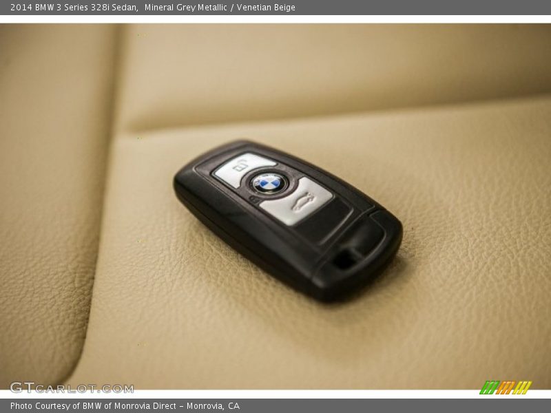 Mineral Grey Metallic / Venetian Beige 2014 BMW 3 Series 328i Sedan
