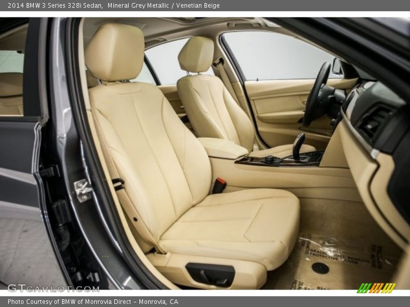 Mineral Grey Metallic / Venetian Beige 2014 BMW 3 Series 328i Sedan