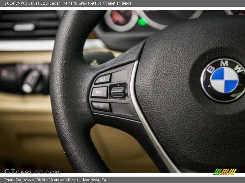 Mineral Grey Metallic / Venetian Beige 2014 BMW 3 Series 328i Sedan