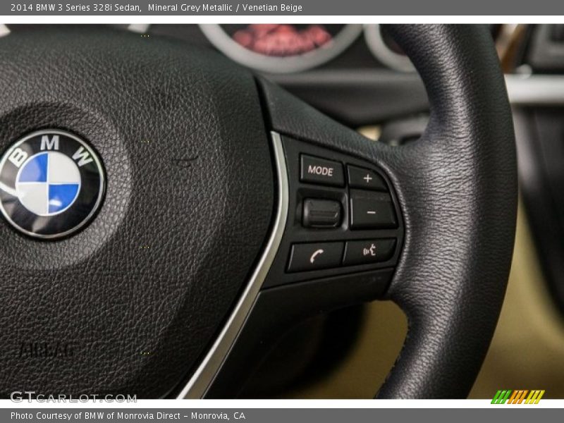 Mineral Grey Metallic / Venetian Beige 2014 BMW 3 Series 328i Sedan