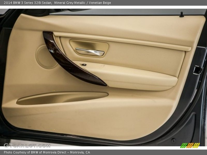 Mineral Grey Metallic / Venetian Beige 2014 BMW 3 Series 328i Sedan