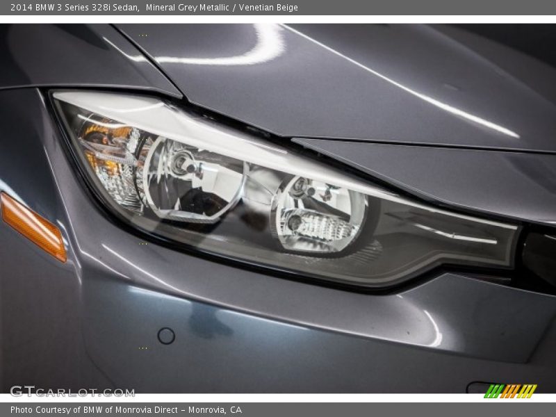 Mineral Grey Metallic / Venetian Beige 2014 BMW 3 Series 328i Sedan