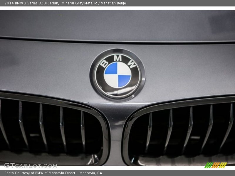 Mineral Grey Metallic / Venetian Beige 2014 BMW 3 Series 328i Sedan