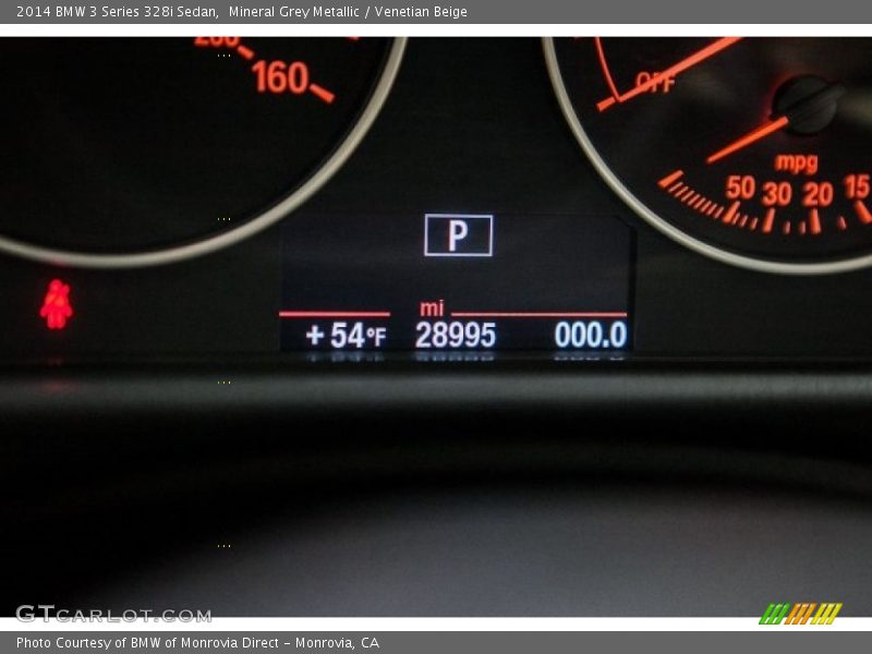 Mineral Grey Metallic / Venetian Beige 2014 BMW 3 Series 328i Sedan