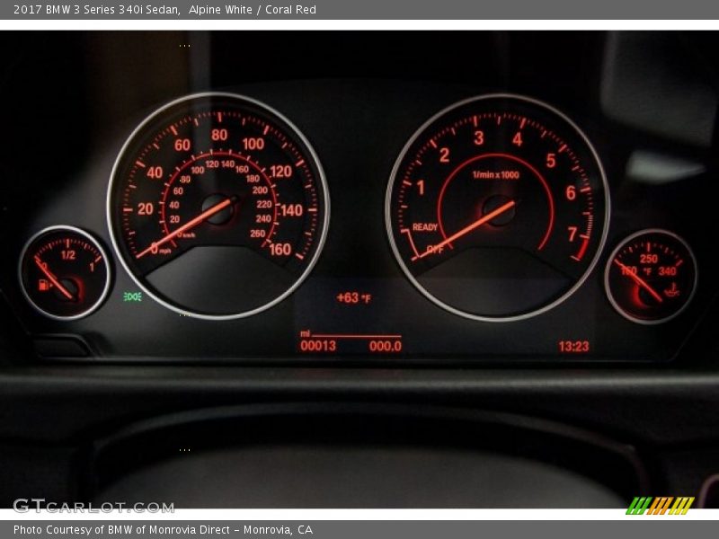  2017 3 Series 340i Sedan 340i Sedan Gauges