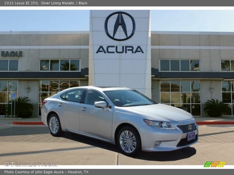 Silver Lining Metallic / Black 2013 Lexus ES 350