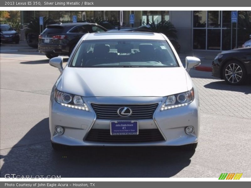 Silver Lining Metallic / Black 2013 Lexus ES 350