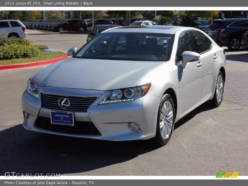 Silver Lining Metallic / Black 2013 Lexus ES 350