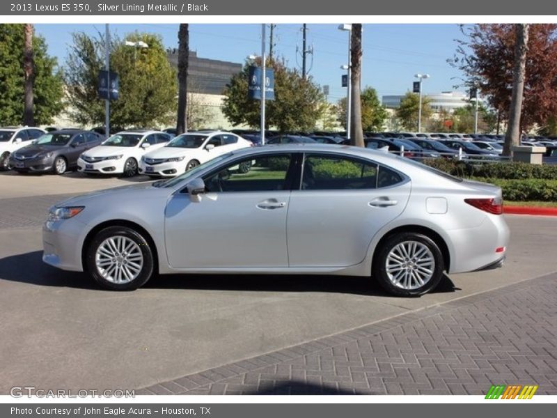 Silver Lining Metallic / Black 2013 Lexus ES 350