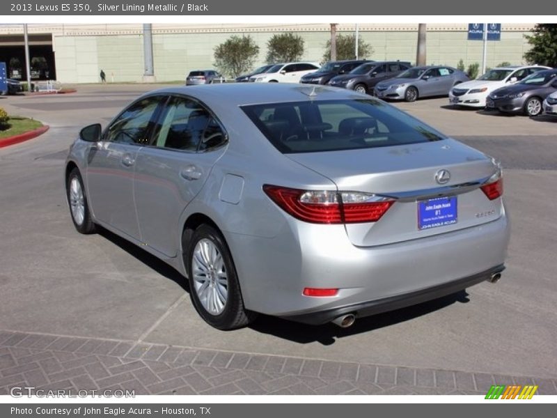 Silver Lining Metallic / Black 2013 Lexus ES 350