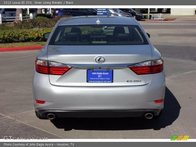 Silver Lining Metallic / Black 2013 Lexus ES 350