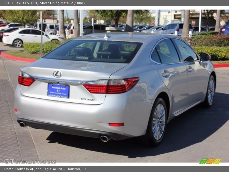 Silver Lining Metallic / Black 2013 Lexus ES 350