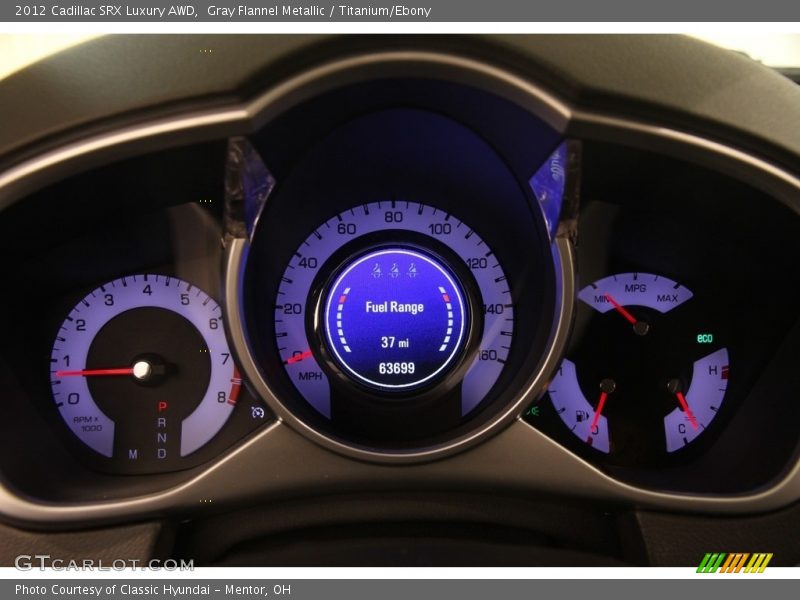 Gray Flannel Metallic / Titanium/Ebony 2012 Cadillac SRX Luxury AWD