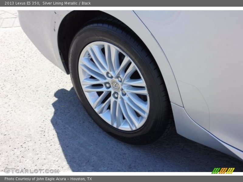 Silver Lining Metallic / Black 2013 Lexus ES 350
