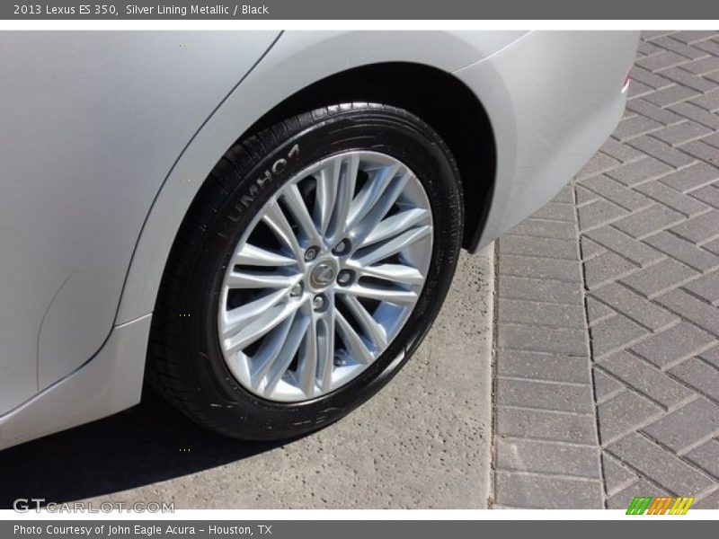 Silver Lining Metallic / Black 2013 Lexus ES 350
