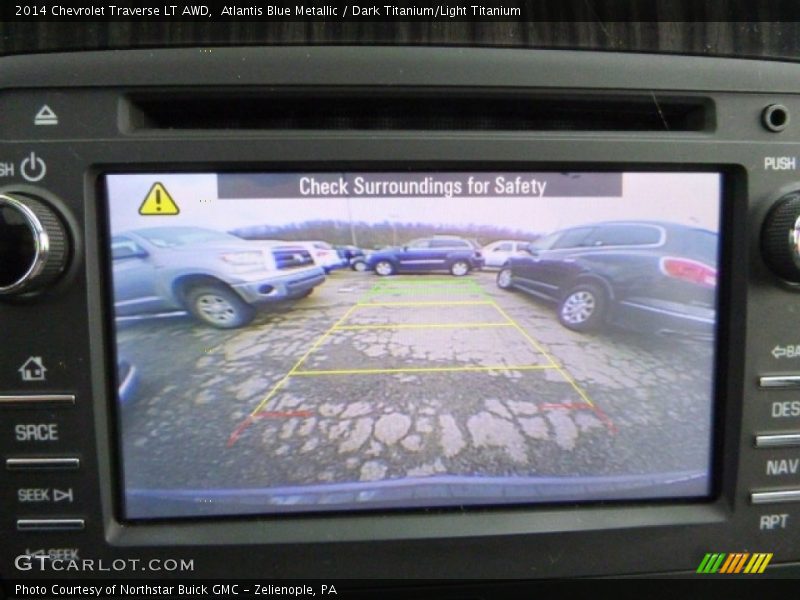 Atlantis Blue Metallic / Dark Titanium/Light Titanium 2014 Chevrolet Traverse LT AWD