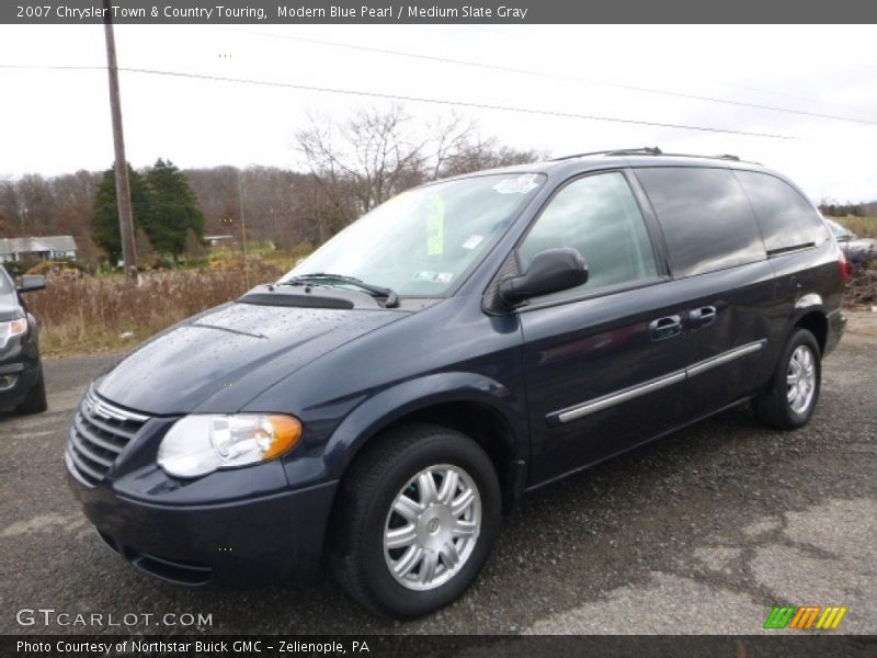 Modern Blue Pearl / Medium Slate Gray 2007 Chrysler Town & Country Touring