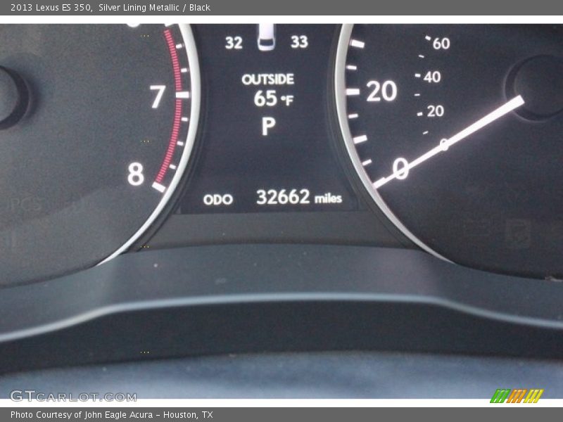 Silver Lining Metallic / Black 2013 Lexus ES 350