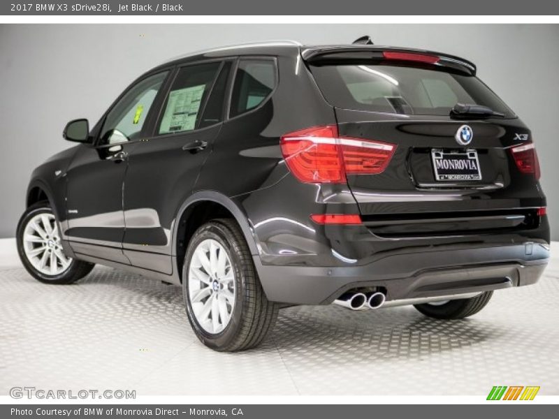 Jet Black / Black 2017 BMW X3 sDrive28i