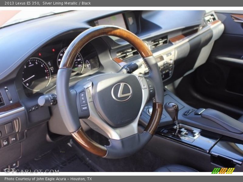 Silver Lining Metallic / Black 2013 Lexus ES 350