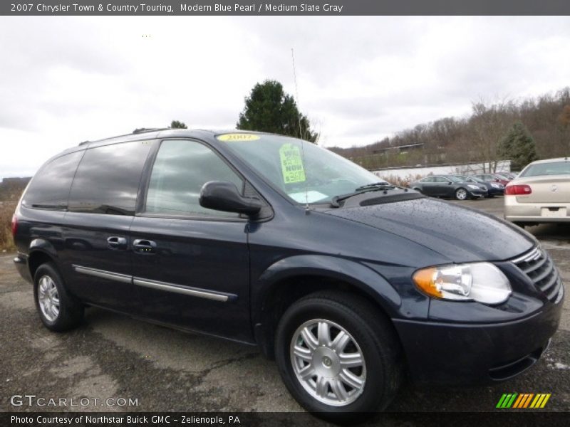 Modern Blue Pearl / Medium Slate Gray 2007 Chrysler Town & Country Touring