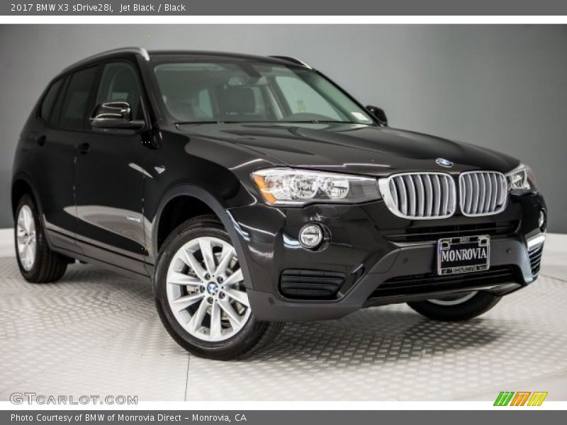 Jet Black / Black 2017 BMW X3 sDrive28i