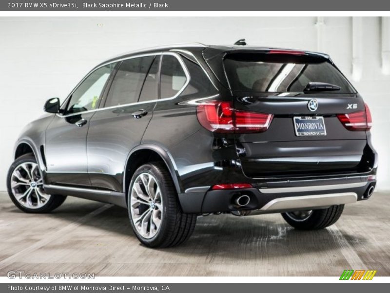 Black Sapphire Metallic / Black 2017 BMW X5 sDrive35i