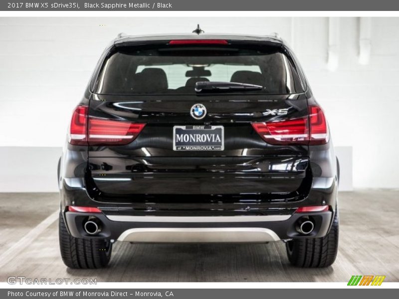 Black Sapphire Metallic / Black 2017 BMW X5 sDrive35i