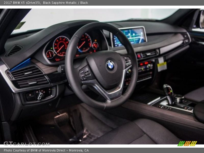 Black Sapphire Metallic / Black 2017 BMW X5 sDrive35i