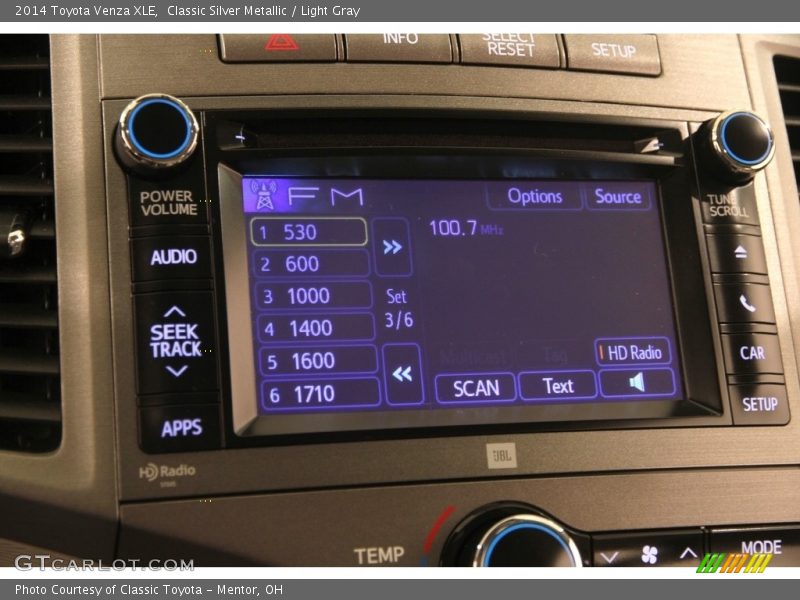 Classic Silver Metallic / Light Gray 2014 Toyota Venza XLE