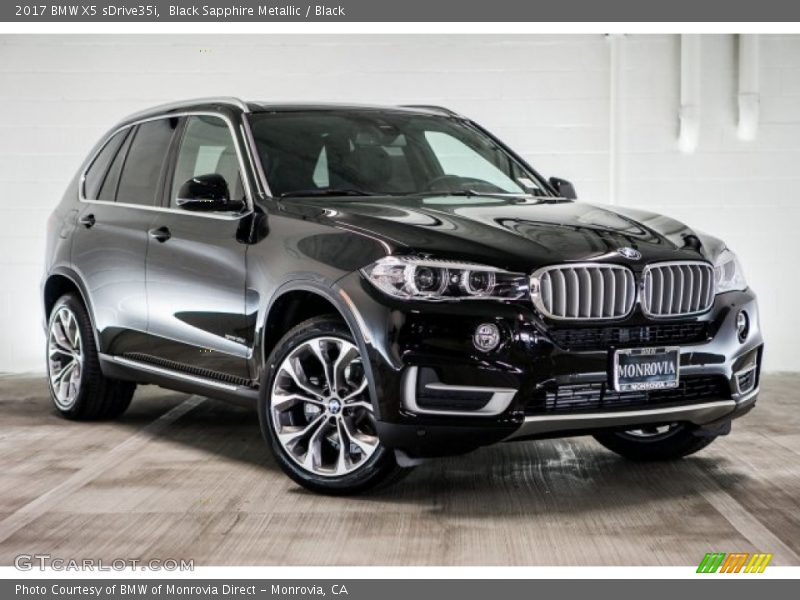 Black Sapphire Metallic / Black 2017 BMW X5 sDrive35i