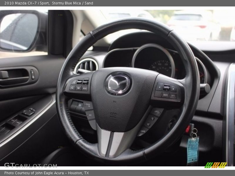 Stormy Blue Mica / Sand 2010 Mazda CX-7 i Sport