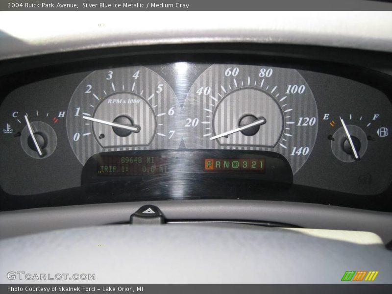 Silver Blue Ice Metallic / Medium Gray 2004 Buick Park Avenue