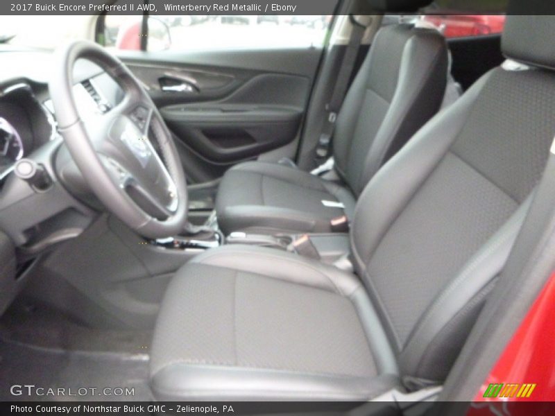 Winterberry Red Metallic / Ebony 2017 Buick Encore Preferred II AWD