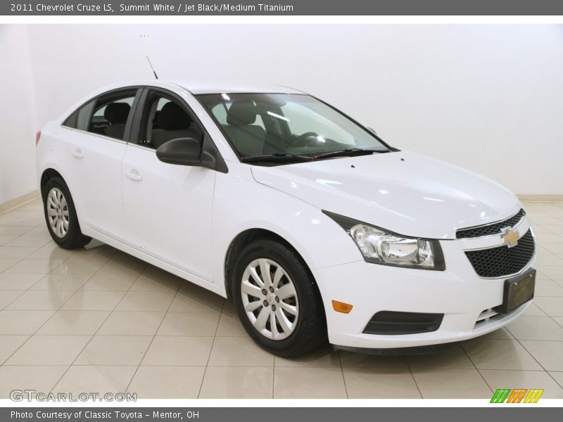 Summit White / Jet Black/Medium Titanium 2011 Chevrolet Cruze LS