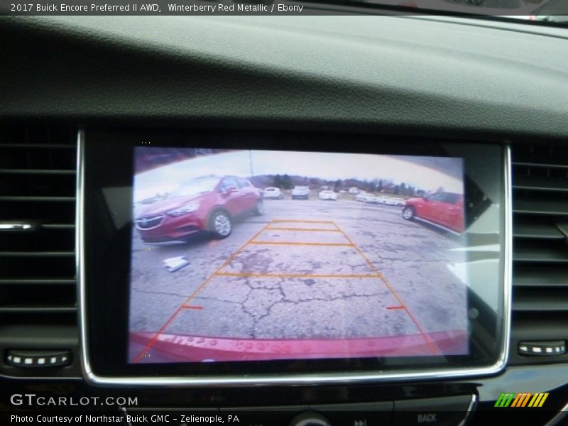 Winterberry Red Metallic / Ebony 2017 Buick Encore Preferred II AWD