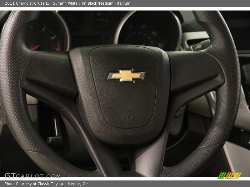 Summit White / Jet Black/Medium Titanium 2011 Chevrolet Cruze LS
