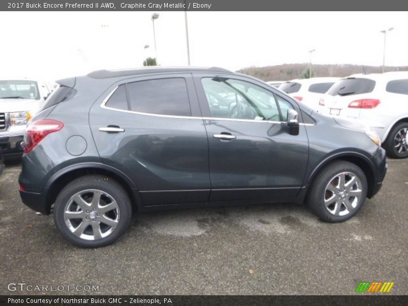 Graphite Gray Metallic / Ebony 2017 Buick Encore Preferred II AWD