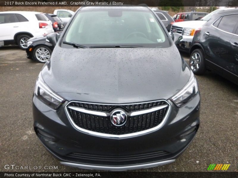 Graphite Gray Metallic / Ebony 2017 Buick Encore Preferred II AWD