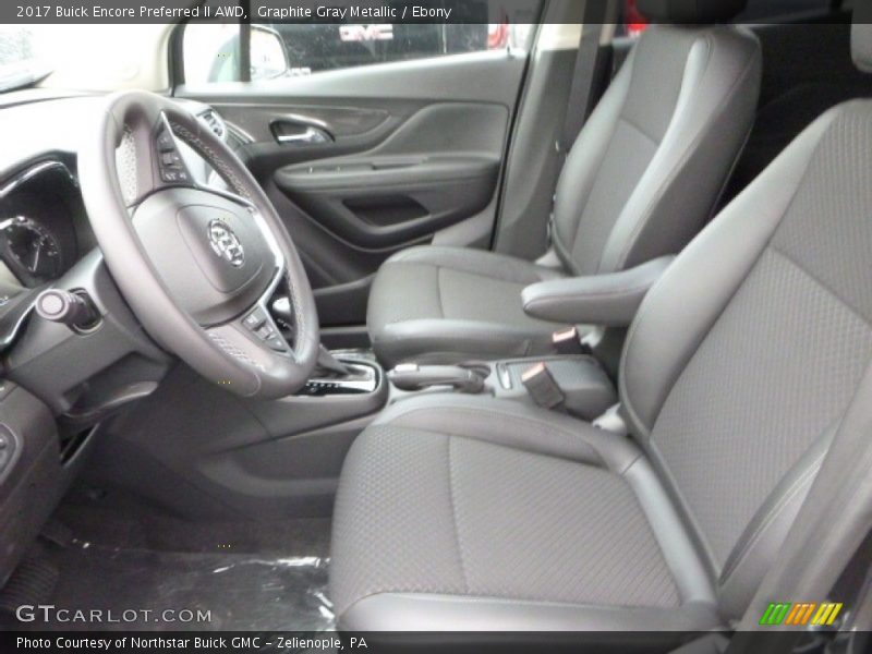 Graphite Gray Metallic / Ebony 2017 Buick Encore Preferred II AWD