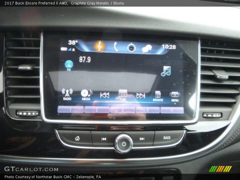 Graphite Gray Metallic / Ebony 2017 Buick Encore Preferred II AWD