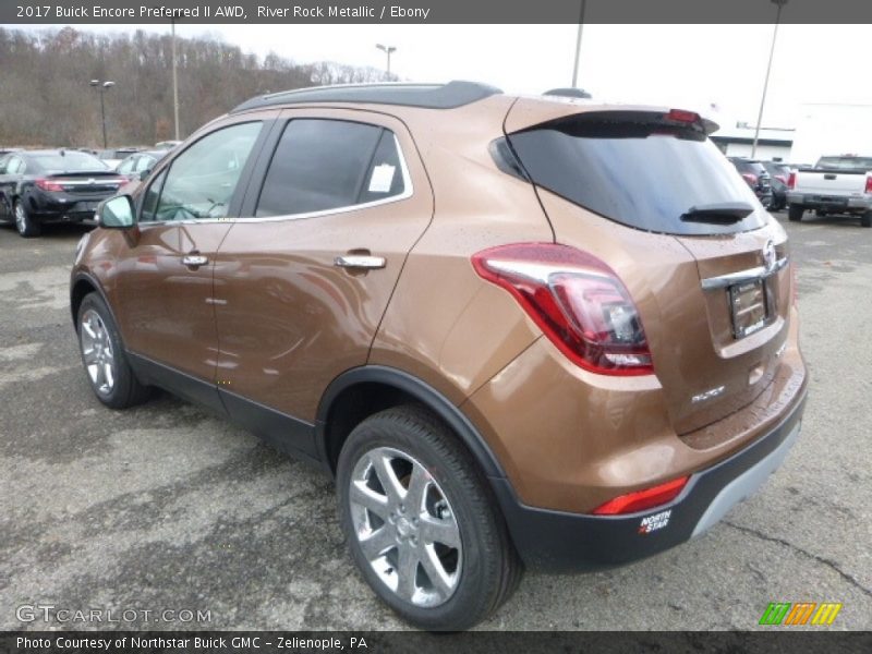 River Rock Metallic / Ebony 2017 Buick Encore Preferred II AWD