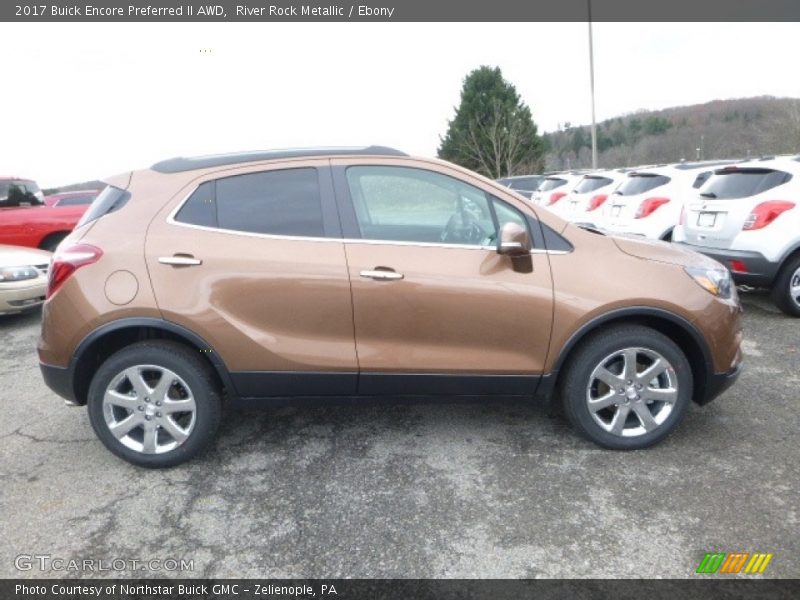 River Rock Metallic / Ebony 2017 Buick Encore Preferred II AWD