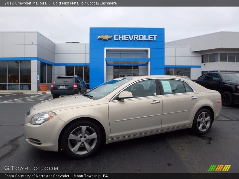 Gold Mist Metallic / Cocoa/Cashmere 2012 Chevrolet Malibu LT