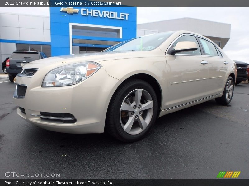 Gold Mist Metallic / Cocoa/Cashmere 2012 Chevrolet Malibu LT