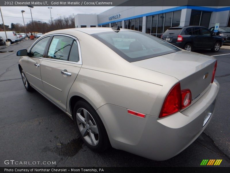 Gold Mist Metallic / Cocoa/Cashmere 2012 Chevrolet Malibu LT
